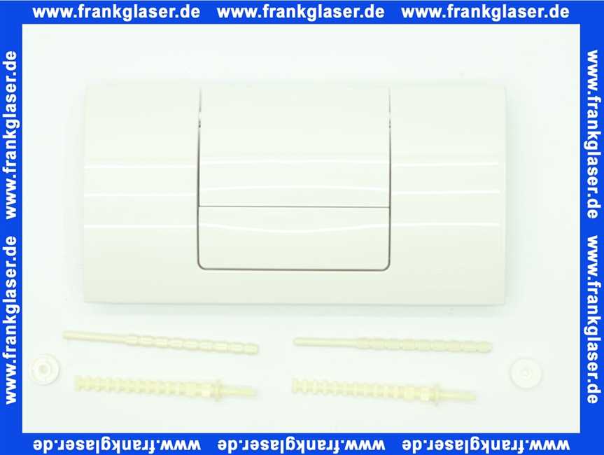 449001 Viega WC Betätigungsplatte Standard 8180.1 in Kunststoff weiss-alpin