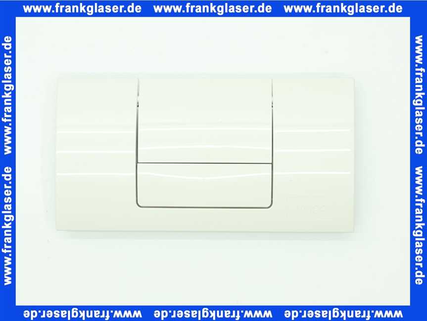 449001 Viega WC Betätigungsplatte Standard 8180.1 in Kunststoff weiss-alpin