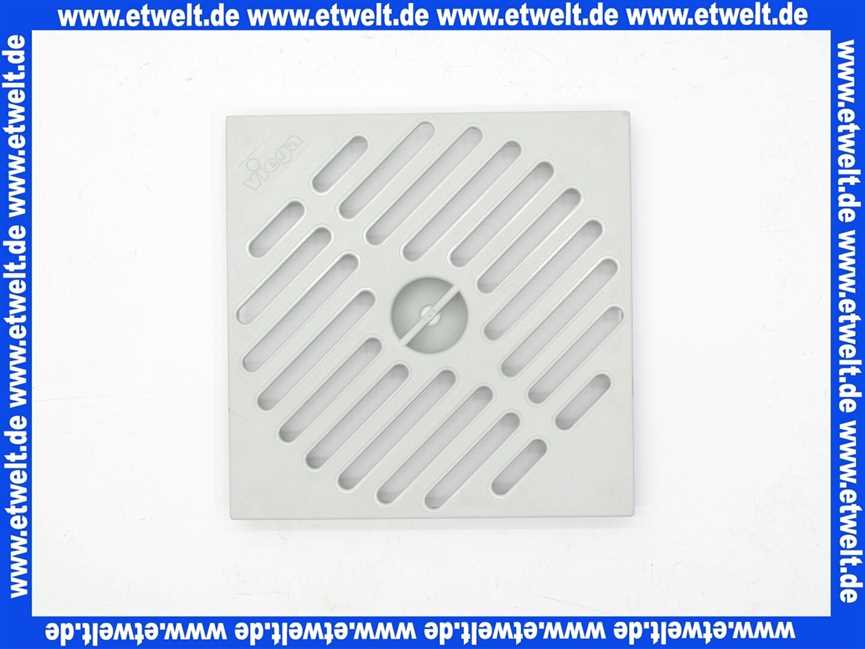 477530 Viega Rost Abdeckgitter 4989.4 Kunststoff Gitter für Optifix 3 ab Baujahr 2004