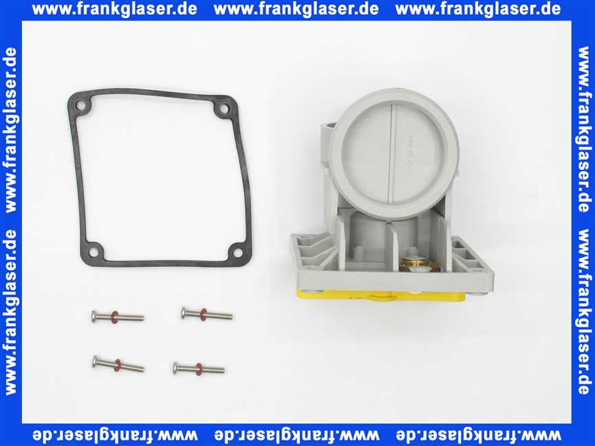 481261 Viega Handbetätigung mit gelbem Drehgriff und Absperrung mit Dichtung und Befestigungsschrauben für Optifix 3 alt ab Baureihe 1990 Modell 4988.90