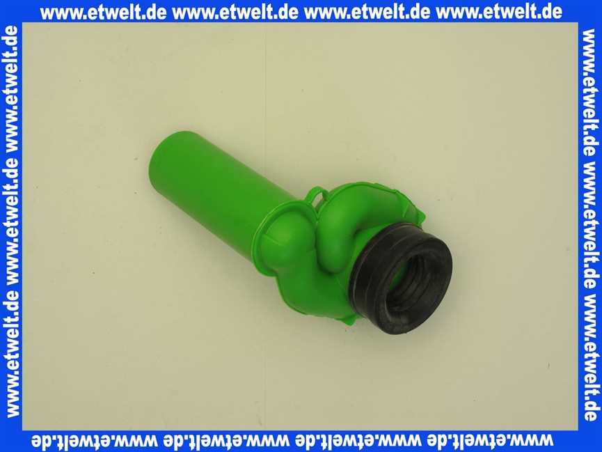 492465 Viega Absaugformstück geeignet für eine Spülmenge von 1 bis 4 Liter waagerechter Abgang mit Geruchsverschluss für Urinalbecken mit Lippendichtung güteüberwacht nach DIN 19541 Modell 3233.9