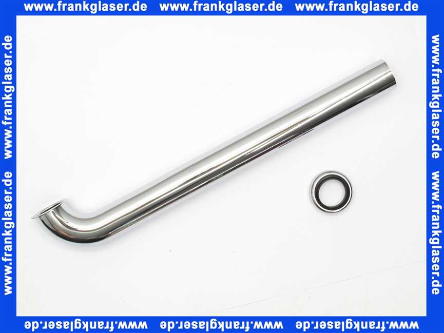 575588 Viega Ablaufbogen 90°, Messing verchromt, Modell 5621.24, 1 1/4 Zoll, Durchmesser 32, L 350