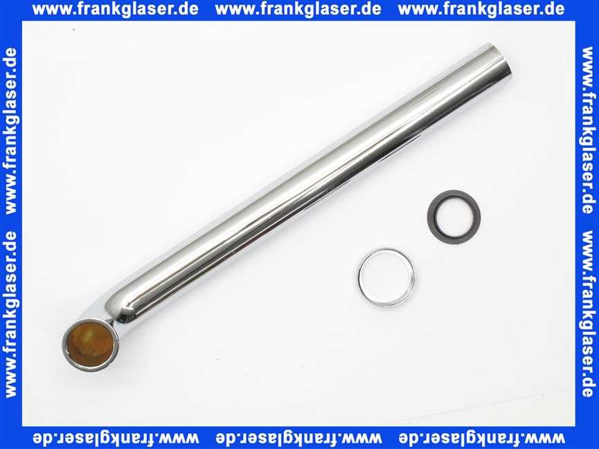 575588 Viega Ablaufbogen 90°, Messing verchromt, Modell 5621.24, 1 1/4 Zoll, Durchmesser 32, L 350