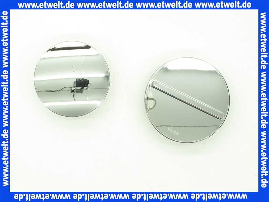 576325 Viega Multiplex-Ausstattungsset Visign M3 für Ab-/Überlauf-Funktionseinheit, Ausstattung Drehrosette, Ventilkegel Modell 6154.0 verchromt