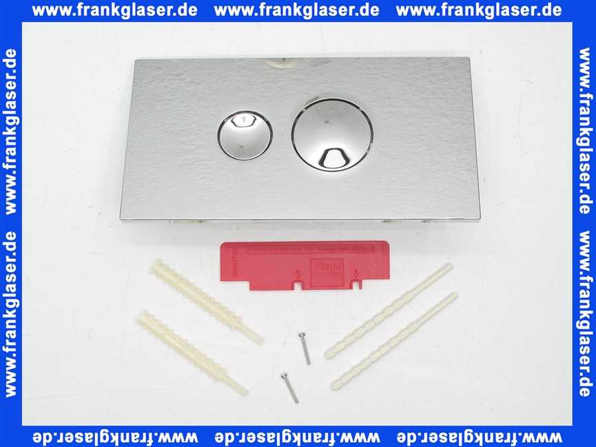 596323 Viega Betätigungsplatte Visign Style 10 Modell 8315.1, Kunststoff verchromt