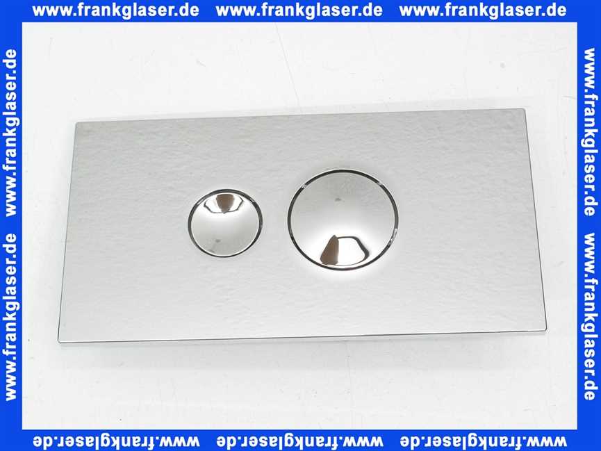 596323 Viega Betätigungsplatte Visign Style 10 Modell 8315.1, Kunststoff verchromt