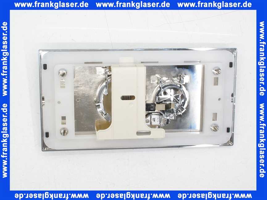 596323 Viega Betätigungsplatte Visign Style 10 Modell 8315.1, Kunststoff verchromt