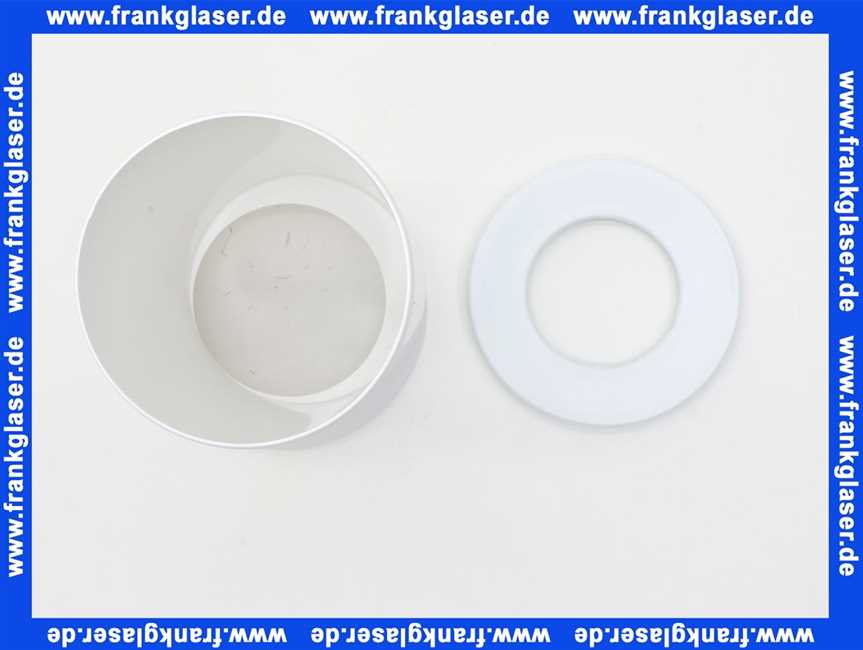 614775 Viega Anschlussrohr für Toleranzausgleich beim WC-Ablaufanschluss, Kunststoff, Lippendichtung, Muffe exzentrisch, Durchmesser 100, L 255, Modell 3815.1, weiß-alpin