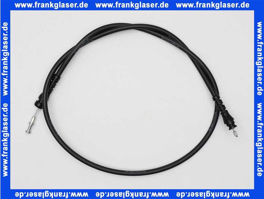 721954 Viega Bowdenzug 6162.19 in 1070mm Kunststoff schwarz für Badewanne mit Überlänge