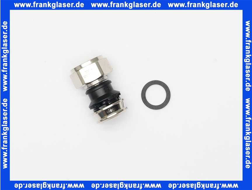 724283 Viega Verschraubung mit SC Raxinox 4463 in 20mm x G3/4 Stahl nichtrostend