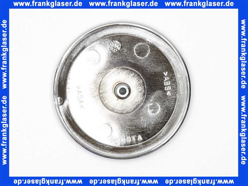 741129 Viega Deckel Absaughaube / Überlaufblende Blende verchromt für Überlaufanschluss