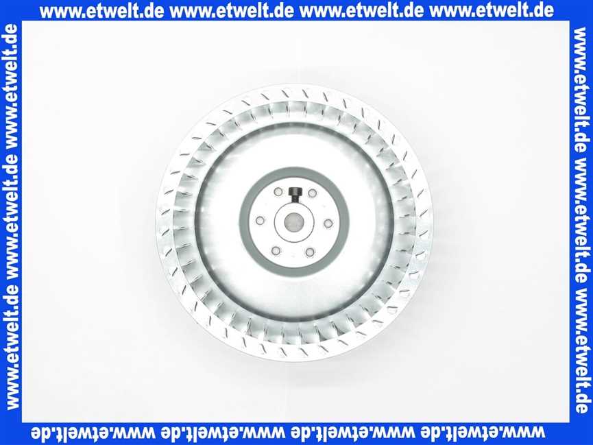 7815169 Viessmann Lüfterrad D=180 x 62 Ölbr.90-170 kW, Gasbr.70-130kW