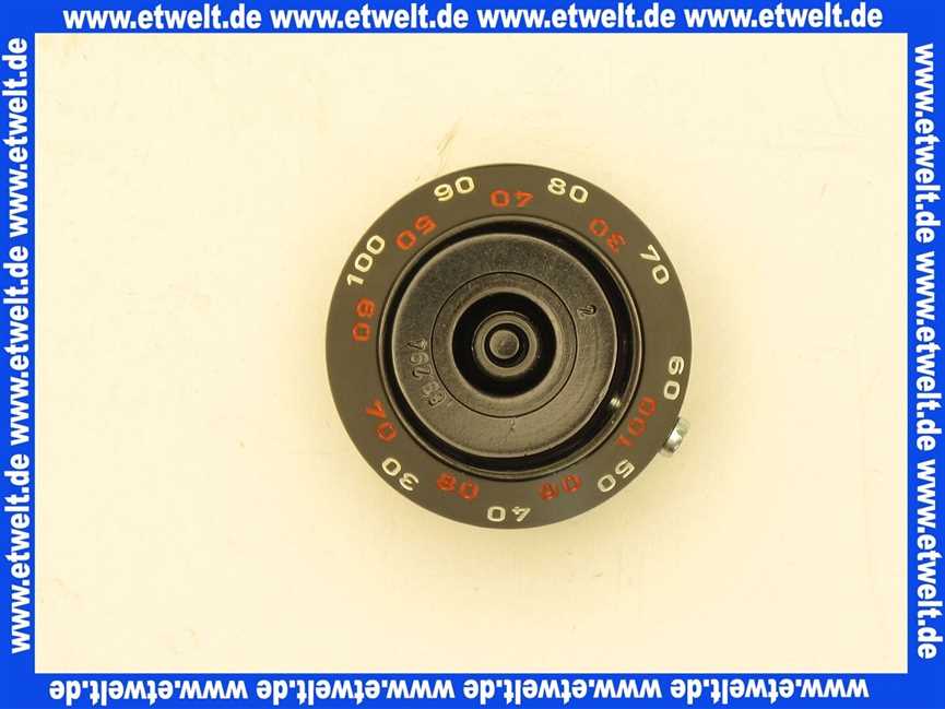7820573 Viessmann Knebel zu Feuerungsregler Griff mit Skala