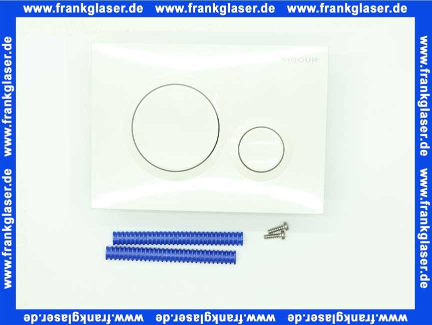 16744010001 VIGOUR Betätigungsplatte DON weiss f.2-Mengen-Spültechnik