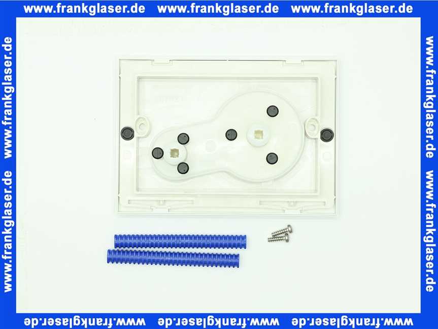 16744010001 VIGOUR Betätigungsplatte DON weiss f.2-Mengen-Spültechnik