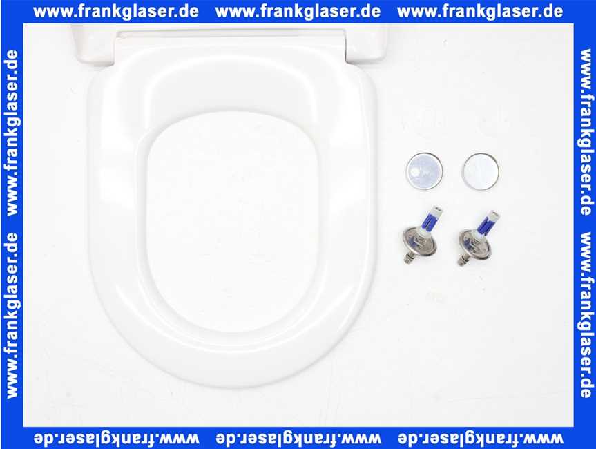 534351 Vigour WC-Sitz clivia für WC ohne Spülrand mit Deckel weiß mit softclose