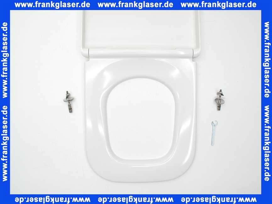 WC-Sitz derby weiss mit Absenkautomatik und abnehmbarem Edelstahlscharnier 536442 Vigour