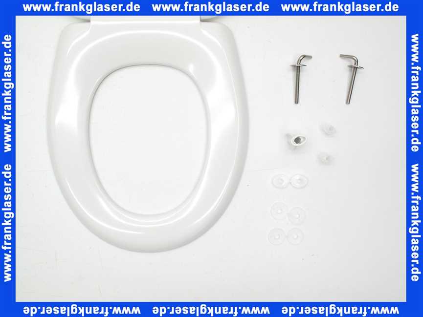 Vigour WC-Sitz Derby Basic für Stand-WC Edelstahlscharnier weiß Nachfolgermodell zu WC-Sitz Derby Lux