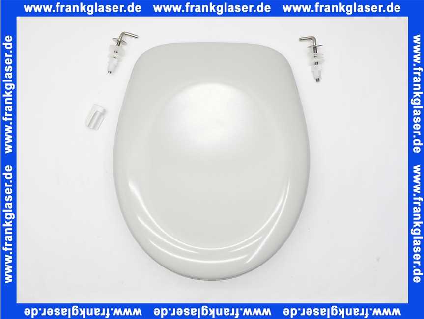 Vigour WC-Sitz Derby Basic für Stand-WC Edelstahlscharnier manhattan Nachfolgermodell zu WC-Sitz Derby Lux