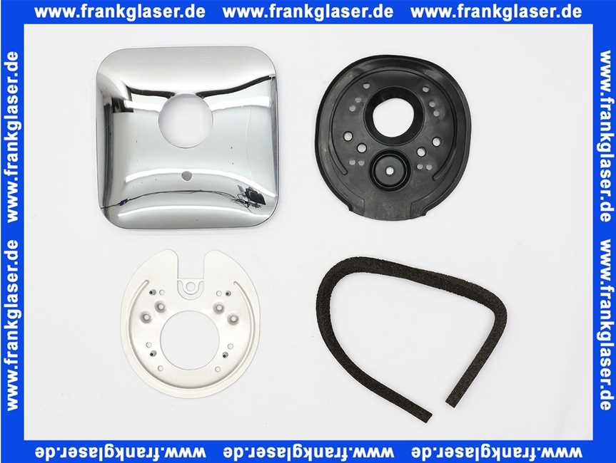 734230543 Vigour Rosette Derby Style für Farbset Badebatterie Chrom