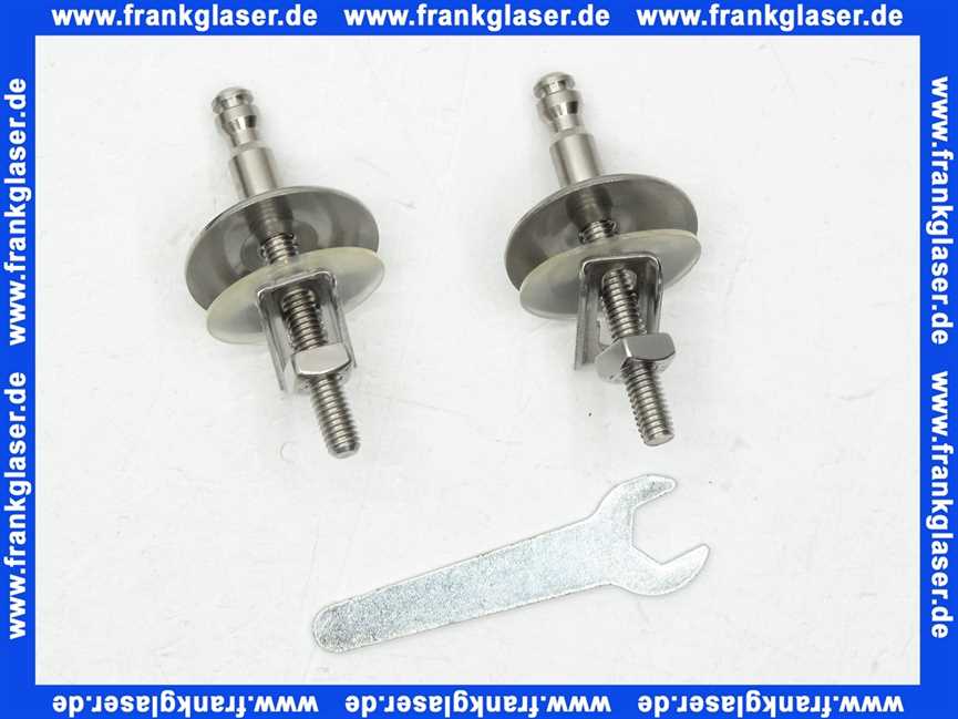 B9AB0199 Vigour Befestigungsscharnier Edelstahl für WC-Sitz white