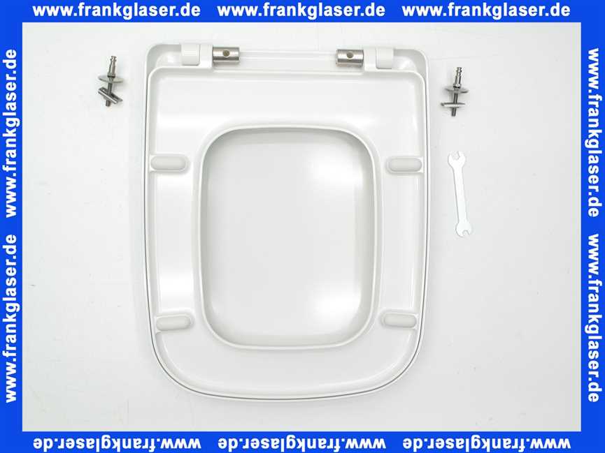 Vigour WC-Sitz white abnehmbare Scharniere Edelstahl mit Absenkautomatik weiss