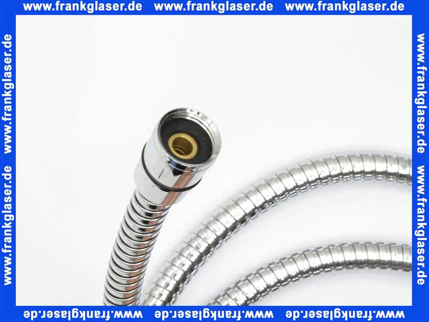 Schlupfbrauseschlauch vechromt akua für 4-Lochbatterie 1/2 Zoll x M15x1 AG Länge 1750mm VIGOUR Brauseschlauch