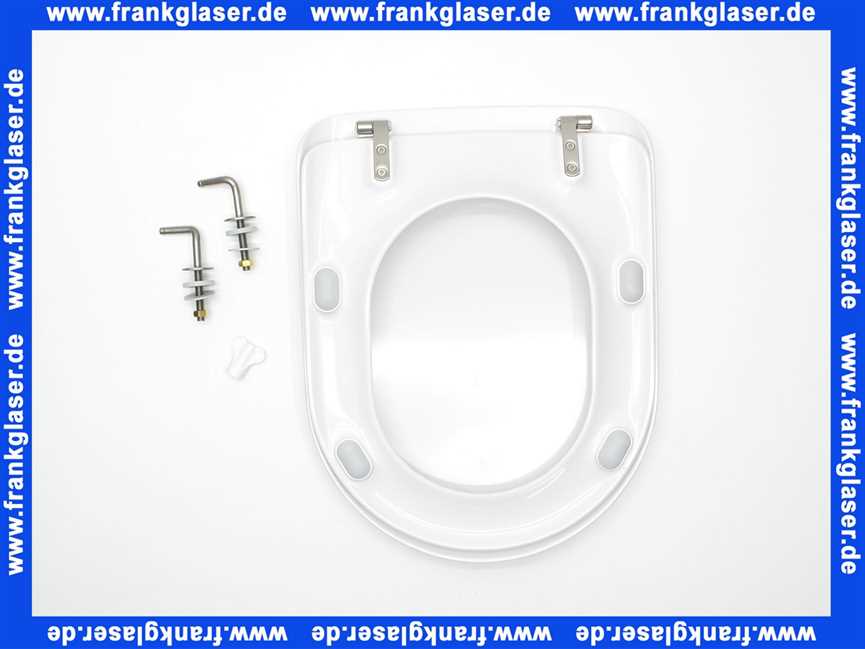 9950.61 Villeroy & Boch Klosettsitz Magnum weiß mit Deckel und Schanieren verchromt