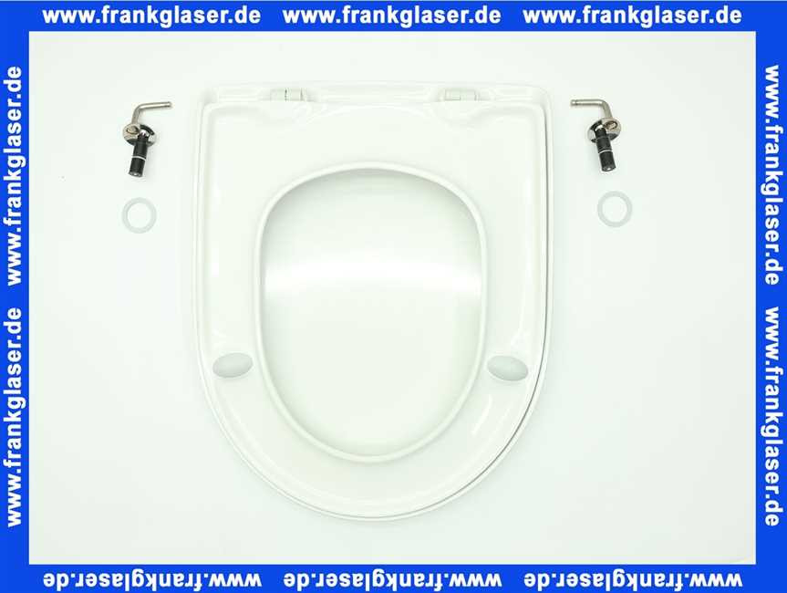 880261 Villeroy & Boch WC-Sitz Helios mit Deckel weiß mit verchromten Scharnieren