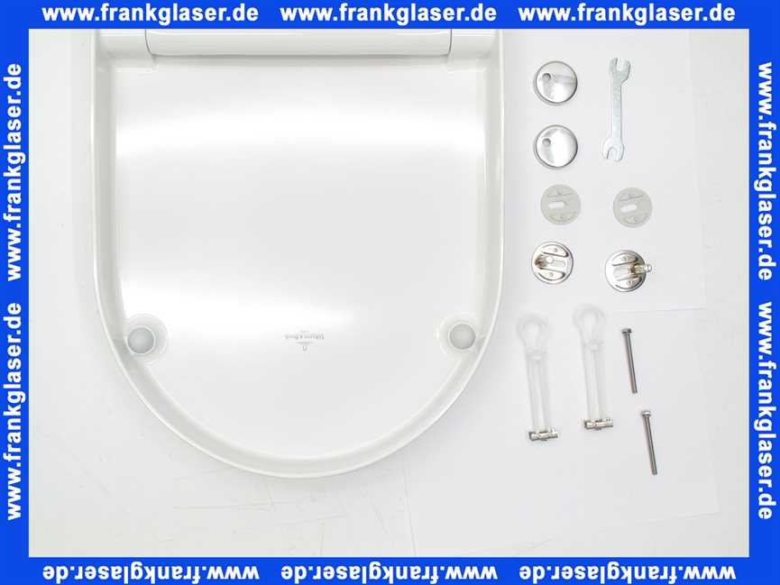 9M66S101 Villeroy & Boch WC-Sitz Subway mit Deckel weiß und Softclosescharnier Verchromt