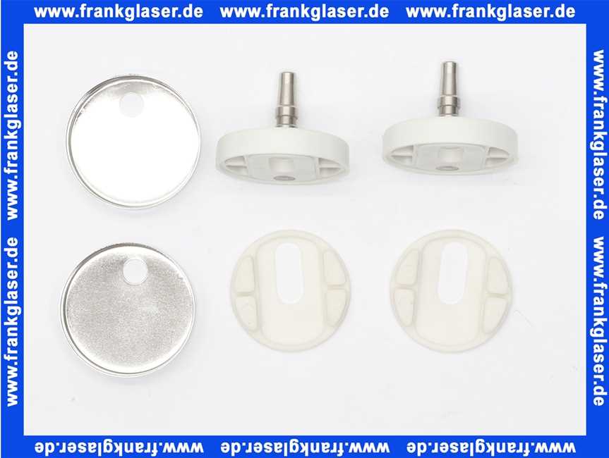 313669 Vitra Scharnier Set mit Edelstahl Kappen