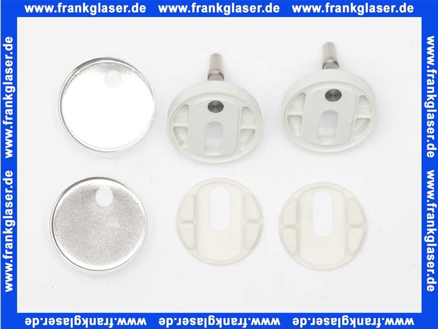 313669 Vitra Scharnier Set mit Edelstahl Kappen