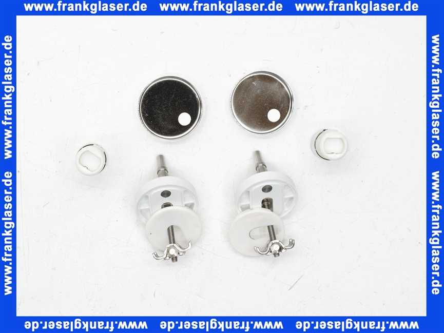 Vitra Scharnier-Set Ersatzteil WC-Sitze II Slim/Wrap Schnellverschl. o.Absenkautom. 316043