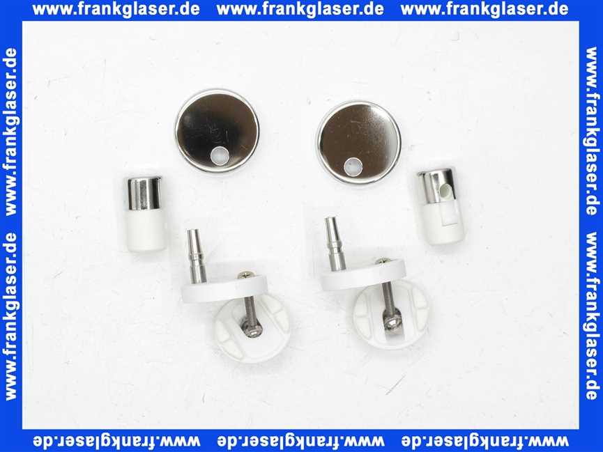 Vitra Scharnier-Set Ersatzteil WC-Sitze II Slim/Wrap Schnellverschl. o.Absenkautom. 316043