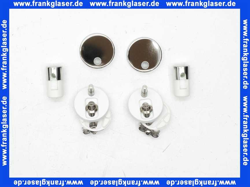 Vitra Scharnier-Set Ersatzteil WC-Sitze II Slim/Wrap Schnellverschl. o.Absenkautom. 316043