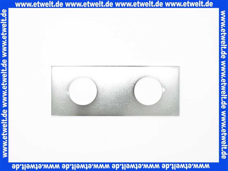 002 Vola Vorplatte m.2 Löchern chrom