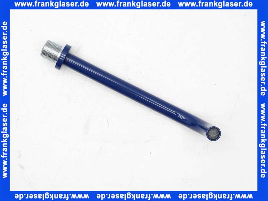 020015 Vola Wandauslauf Ausladung 225mm Durchm. 19mm, Dunkelblau