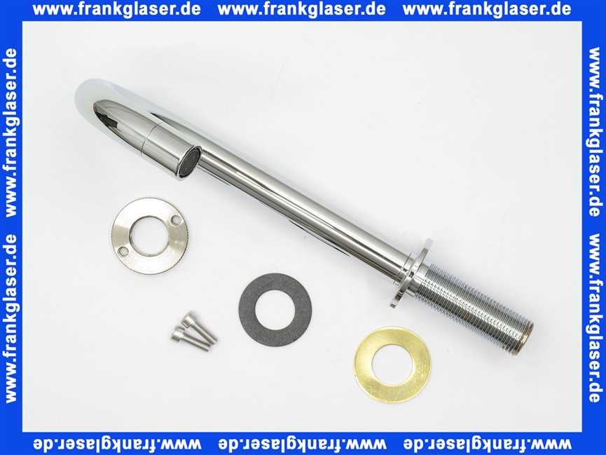 090B16 Vola Schwenkauslauf fuer Standmontage 1/2 Höhe 185mm in Chrom