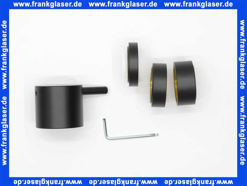 NR24G27 Vola Bedienungsgriff für Umschalter, für Unterputzmischer der Serien 2400 mit Stift, schwarz matt