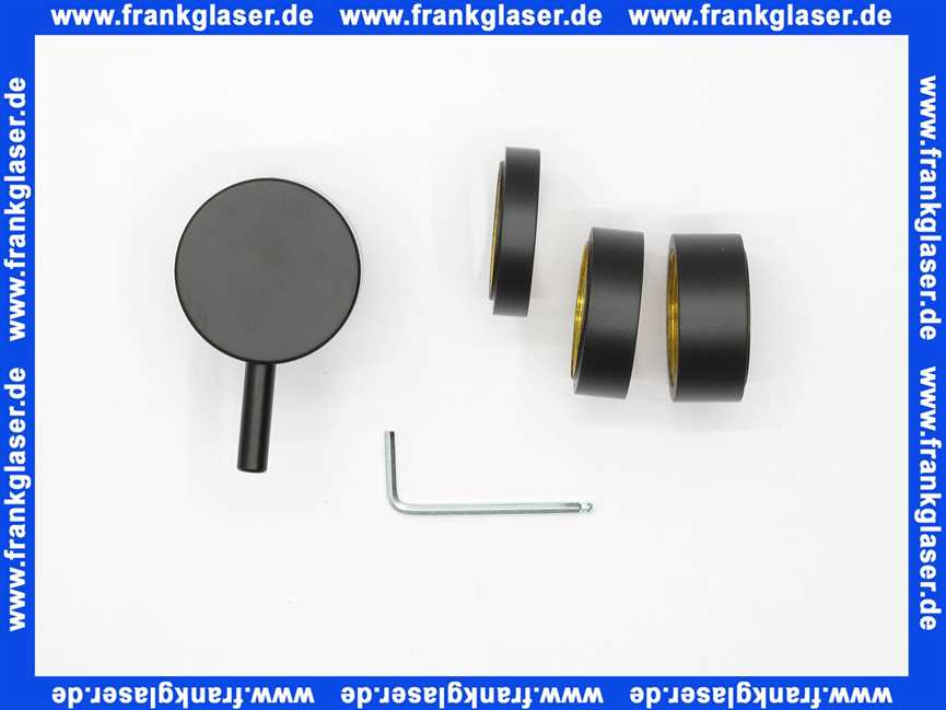 NR24G27 Vola Bedienungsgriff für Umschalter, für Unterputzmischer der Serien 2400 mit Stift, schwarz matt