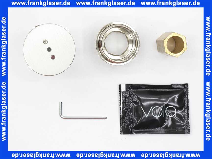 VR1218K40 Vola Sensorgehäuse komplett Edelstahl gebürstet