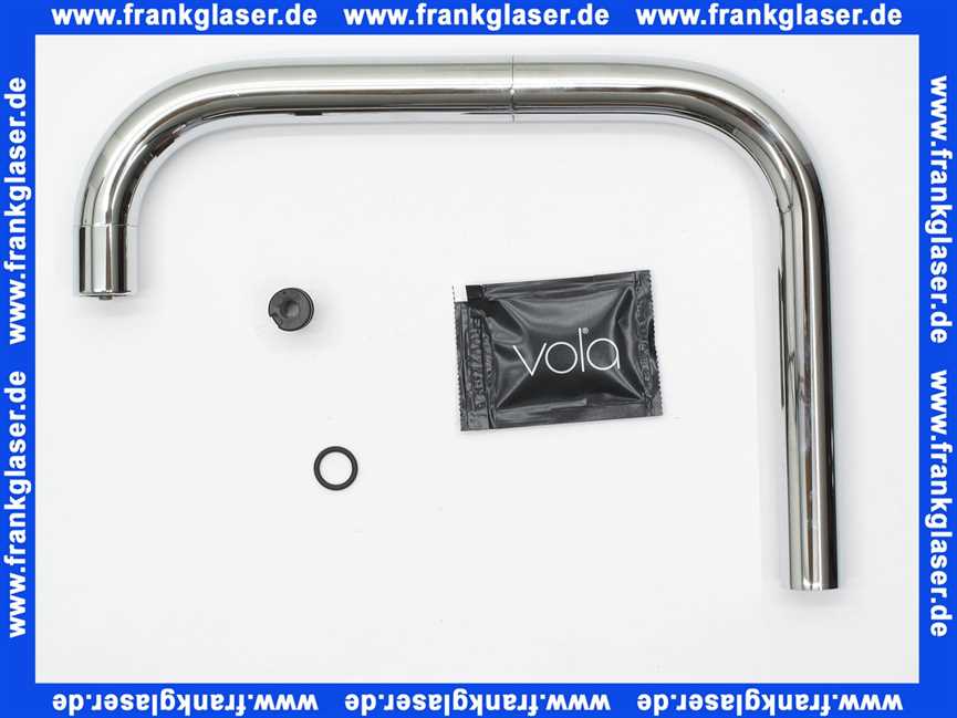 VR132X16 Vola Auslauf komplett KV1 Niederdruck chrom