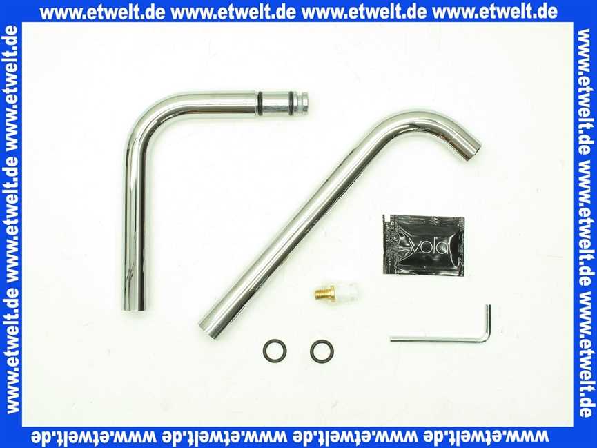 VR133B16 Vola Auslauf zu KV 1 300 mm mit Umrüstung, chrom