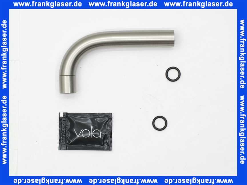 VR2940 VOLA vorderer Auslauf zu KV1 Oberfläche Edelstahl gebürstet