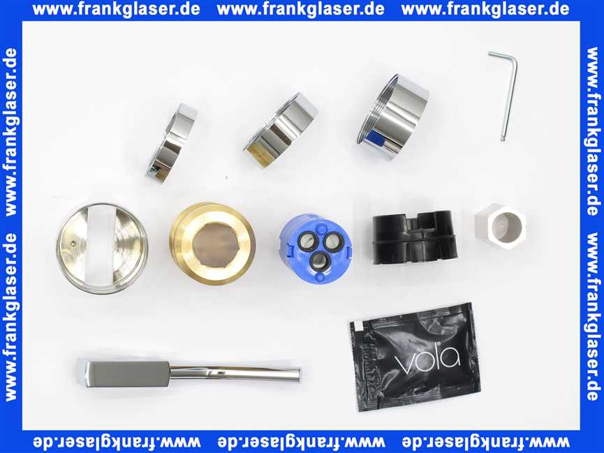 VR298M16 Vola Serviceset zu Wandarmatur (mit mittlerer Grifflänge) für 111 UP aus 2006