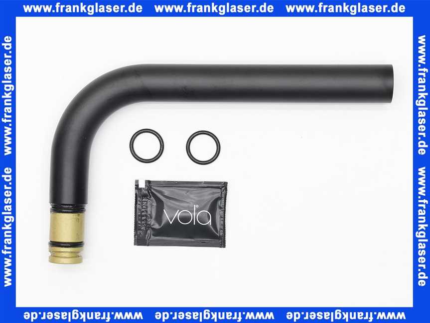 VR63627 Vola Unterer Auslauf 24mm Matt Schwarz