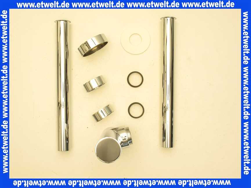 VRA35 Vola Flaschen-Geruchverschluss 1 1/4 Zoll mit Wandrosette 50 mm verchromt