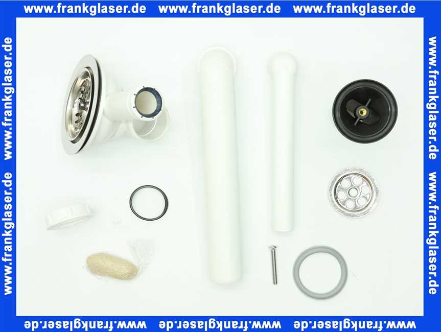 82540061 Villeroy & Boch Ablaufgarnitur zu Spülbecken der Serien Arcora, Triano, Cisterna, Loala und Logor