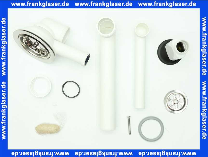 82540061 Villeroy & Boch Ablaufgarnitur zu Spülbecken der Serien Arcora, Triano, Cisterna, Loala und Logor