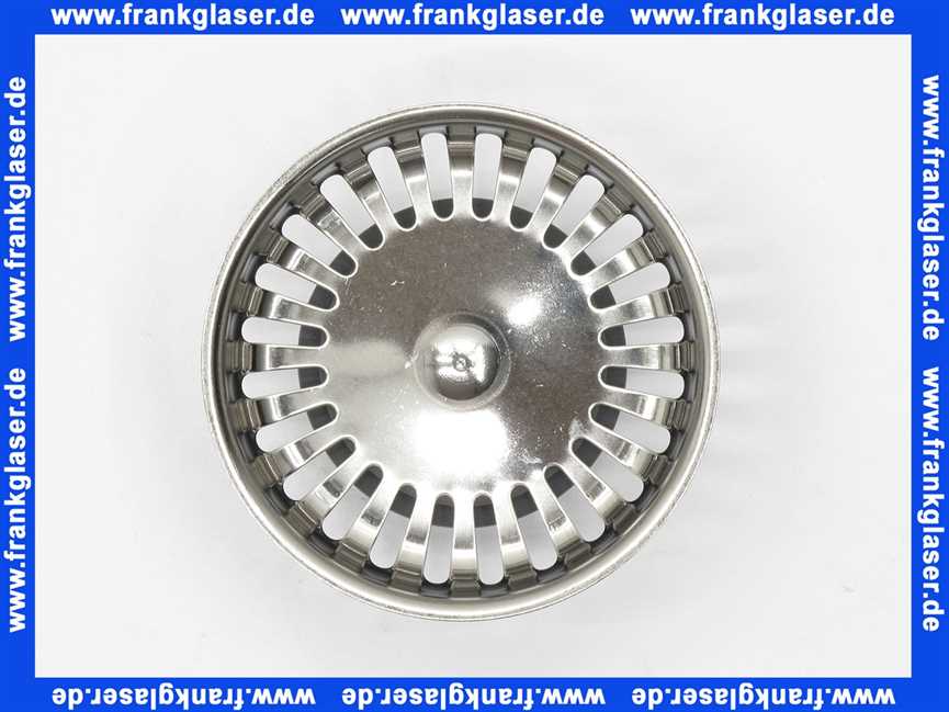 94088361 Villeroy & Boch Körbchen Stopfen für Handbetätigung chrom Durchmesser 82 mm